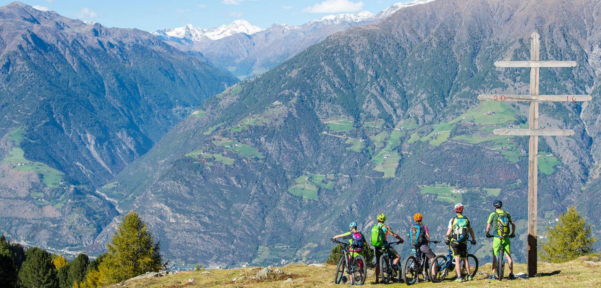 E-Bike Touren im Vinschgau bei Meran in Südtirol