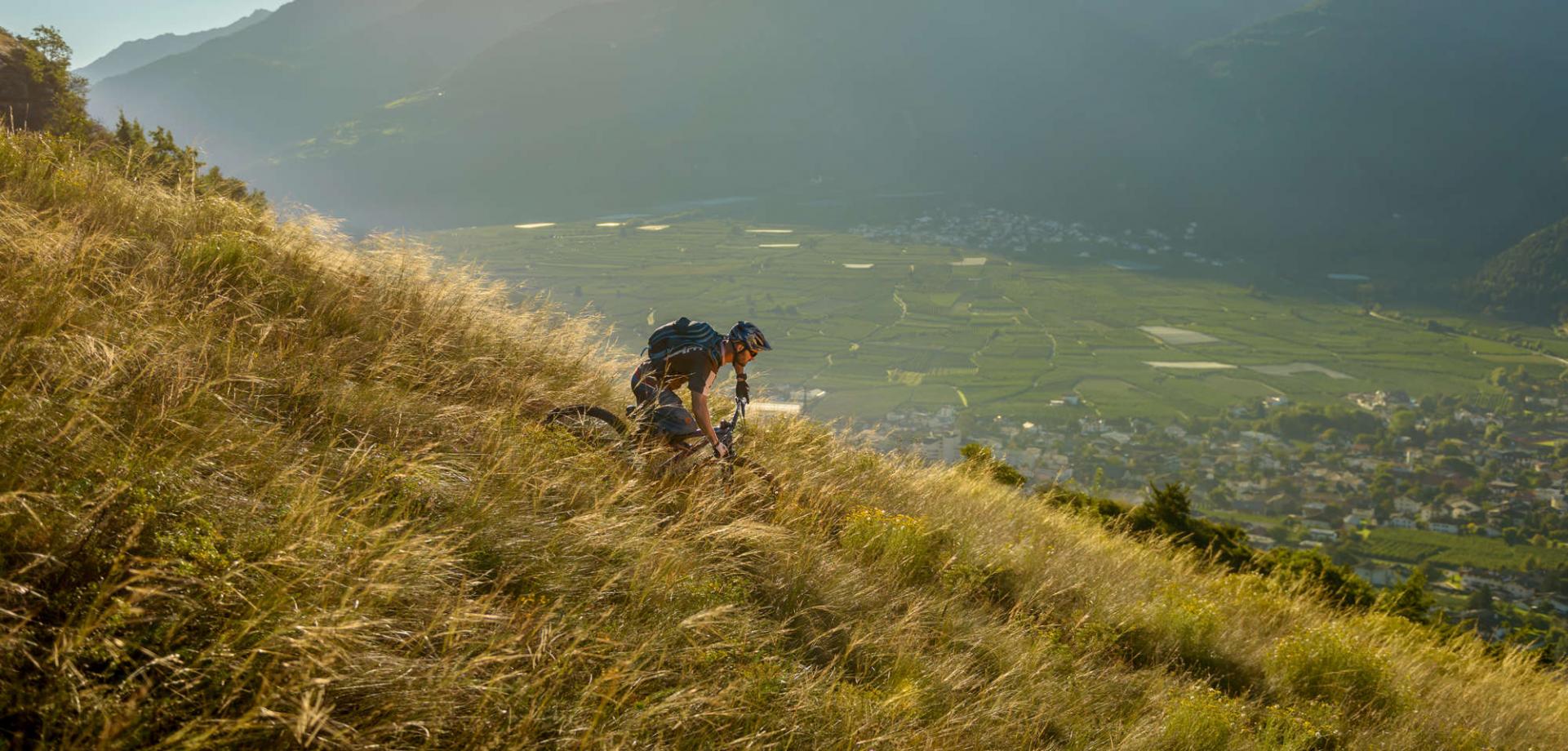 The Monte Sole of the lower Val Venosta by E-MTB