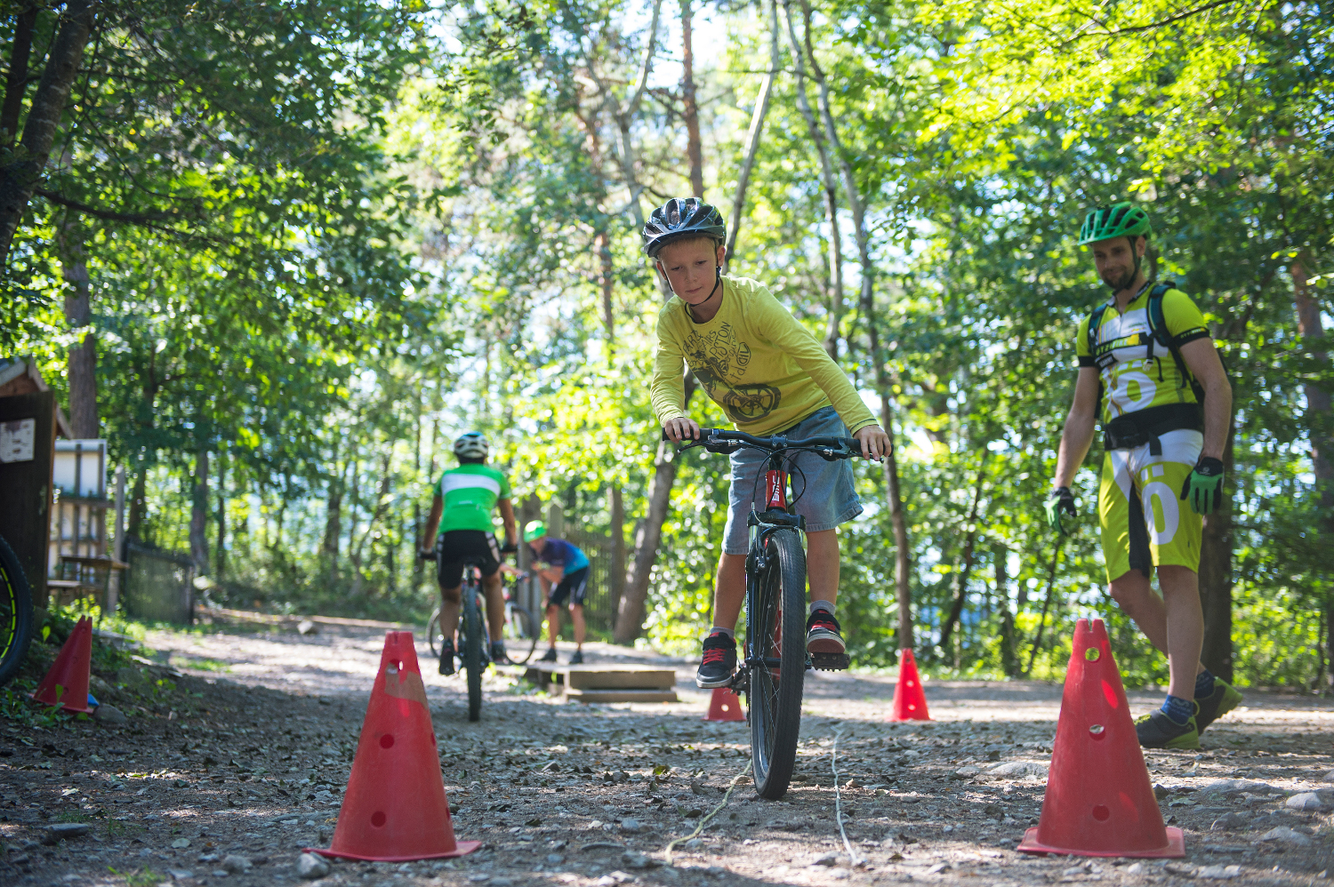 Fahrtechnikparcours der Bikeacademy