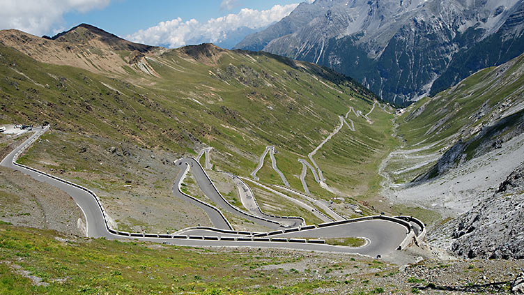 Rennrad Passo Stelvio / Stilfserjoch in Südtirol / Italien